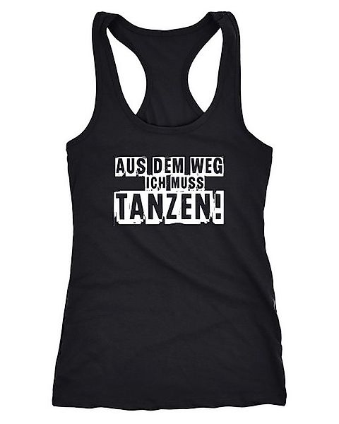 MoonWorks Tanktop Damen Tanktop Aus dem Weg ich muß tanzen Racerback Tank T günstig online kaufen