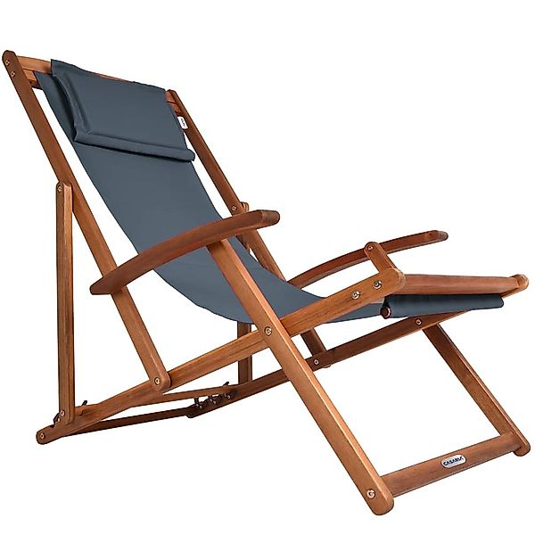 Casaria Gartenliege Grau, 160kg Belastbar Armlehne günstig online kaufen