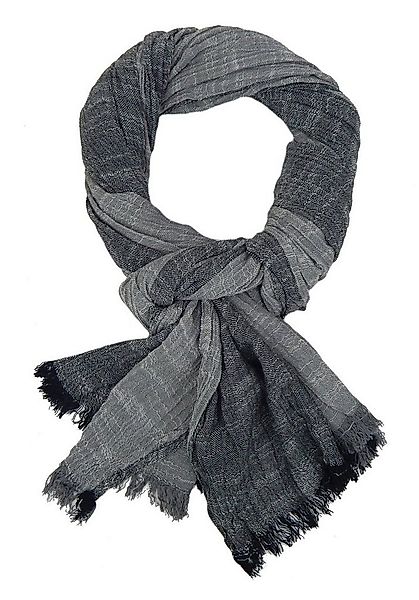 Ella Jonte Modeschal, leichter breiter Herrenschal aus Baumwolle in Leinen- günstig online kaufen