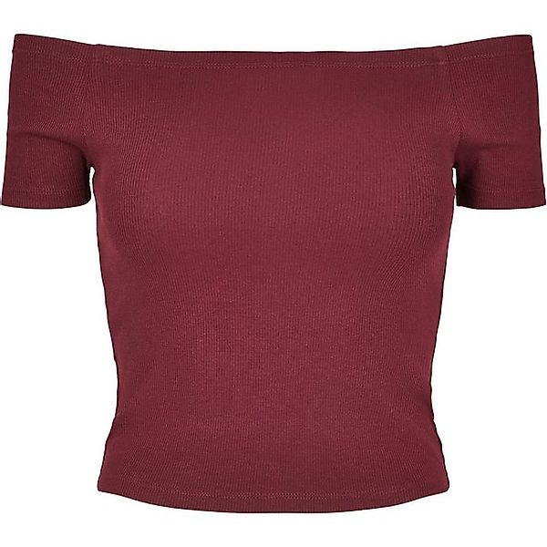 URBAN CLASSICS T-Shirt Urban Classics Damen Ladies Off Shoulder Rib Tee günstig online kaufen