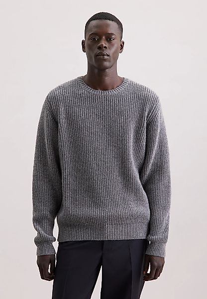 seidensticker Strickpullover "Schwarze Rose" 1/1 Rundhals Uni günstig online kaufen