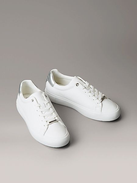 Calvin Klein Sneaker "LACE UP SNEAKER W/SILVER BT CK", Schnürschuh, Halbsch günstig online kaufen