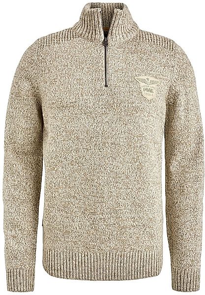 PME Legend Wolblend Half Rits Trui Ecru - Größe XL günstig online kaufen