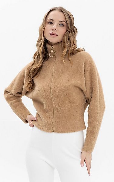 Passioni Fleecejacke mit Stehkragen günstig online kaufen