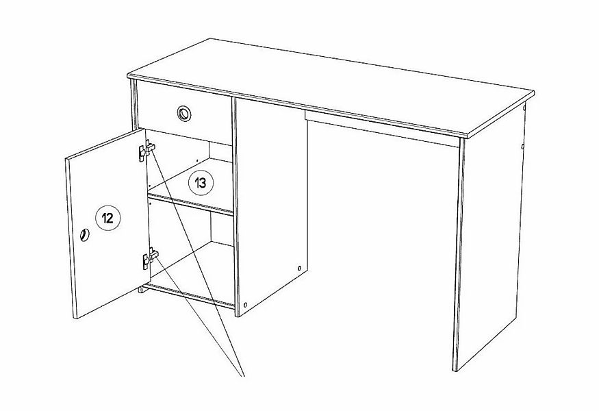 Parisot Kinderschreibtisch Smoozy, Jugendschreibtisch, Schreibtisch günstig online kaufen
