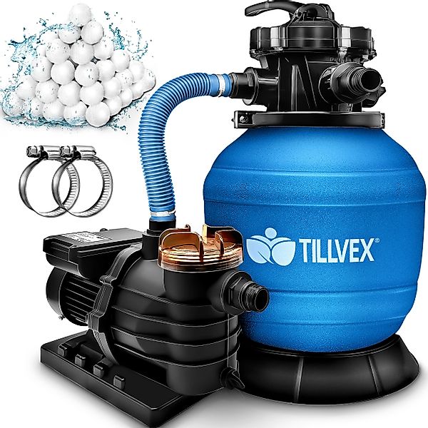tillvex Sandfilteranlage 10 m³/h Filteranlage + günstig online kaufen