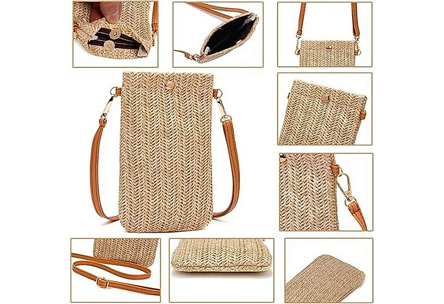 autolock Strandtasche Kleine Crossbody Stroh Handtasche Leichtgewicht günstig online kaufen