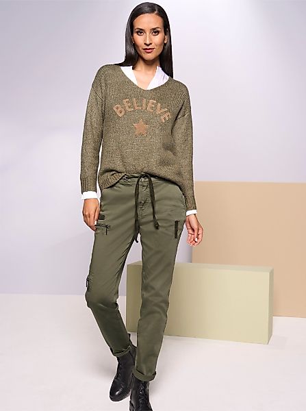 heine Jerseyhose Cargohose Innenbeinlänge ca. 74 günstig online kaufen