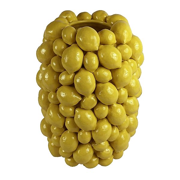 degawo Kugelvase Gelbe Vase, Steingut mit günstig online kaufen