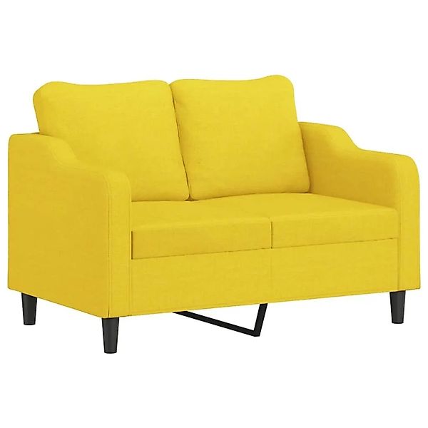 vidaXL 2-Sitzer-Sofa Hellgelb 120 cm Stoff 359356 günstig online kaufen