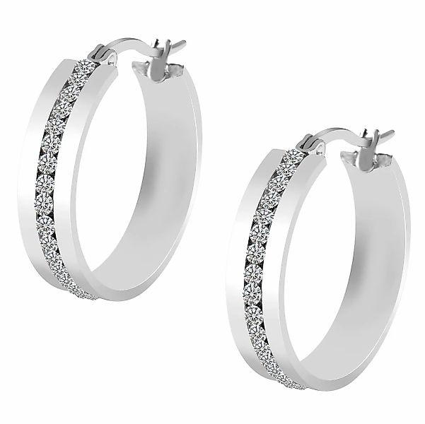 Adelia´s Paar Creolen "Damen Ohrringe – Creole aus Edelstahl" Ideal als Ges günstig online kaufen