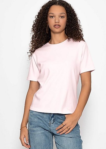 SASSYCLASSY T-Shirt Rundhals T-Shirt für Damen Legeres Baumwollshirt in loc günstig online kaufen