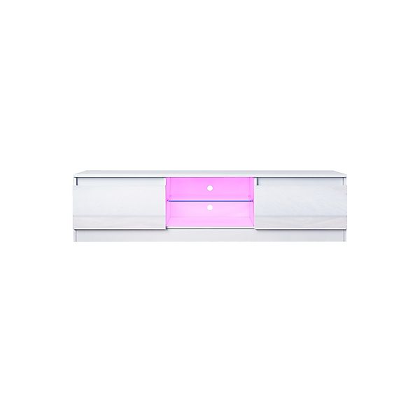 BESTWANTED TV-Schrank mit Hochglanzfront und LED-Beleuchtung günstig online kaufen