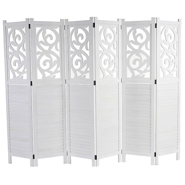 MCW Paravent Izmir 170x241x2cm Weiß günstig online kaufen