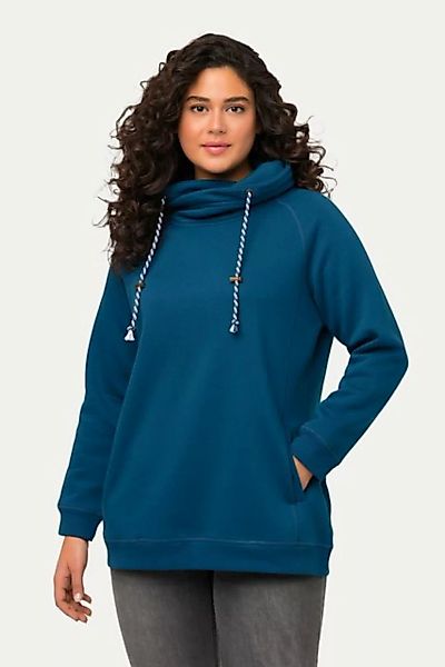 Ulla Popken Sweatshirt Sweatshirt weiter Stehkragen Taschen günstig online kaufen