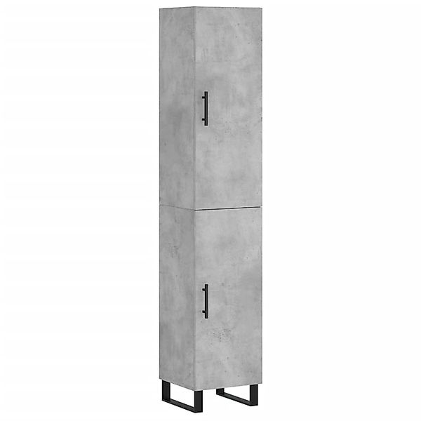 vidaXL Highboard Betongrau 34,5x34x180 cm Holzwerkstoff 3198813 günstig online kaufen