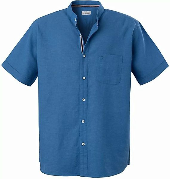 HENSON&HENSON Kurzarmhemd aus weichem Leinen-Baumwoll-Mix günstig online kaufen