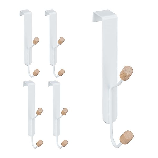 relaxdays Türhaken doppelt 5er Set günstig online kaufen