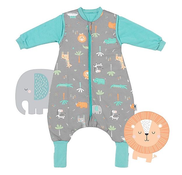 Schlummersack Kinderschlafsack Schlafsack mit Füßen und umklappbaren Bündch günstig online kaufen