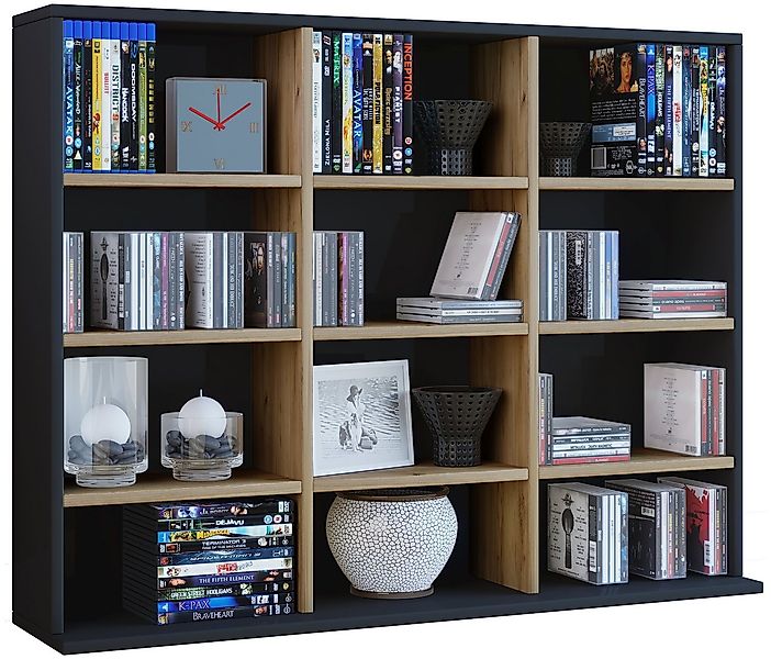 VCM Standregal Holz CD DVD Standregal Bücherregal Regal Megosa L günstig online kaufen