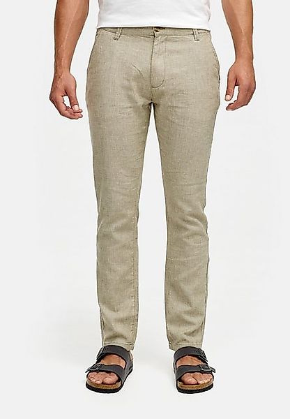 Indicode Leinenhose INGuy moderne Stretchhose mit schmalen Schnitt günstig online kaufen