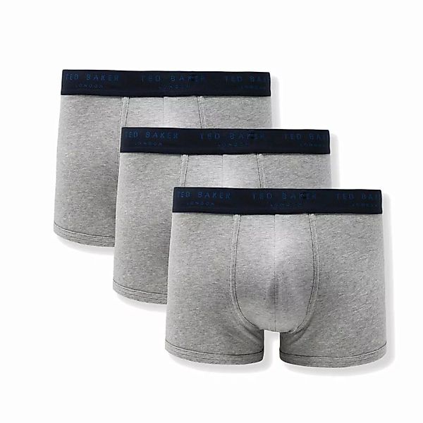 TED BAKER Herren Boxer Shorts 3er Pack - Pants, Cotton Stretch Grau L günstig online kaufen