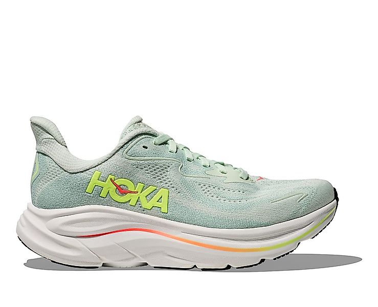 Hoka One One HOKA W CLIFTON 10 SEA GLASS, NEON FLAME Laufschuh günstig online kaufen