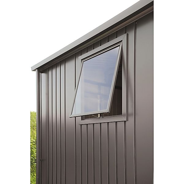 Biohort Seitenwandelement mit Fenster 188 x 81,5 x 2,5 cm Quarzgrau-Metalli günstig online kaufen