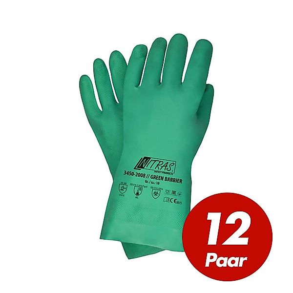Nitras Putzhandschuh Green Barrier 3450 Nitrilhandschuhe, günstig online kaufen