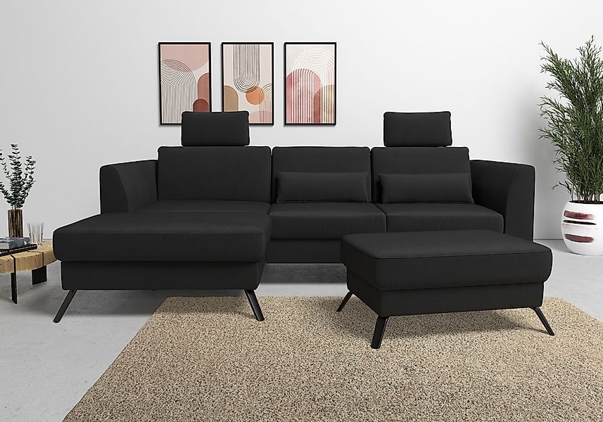 sit&more Ecksofa "Olsen L-Form", inklusive Sitztiefenverstellung, wahlweise günstig online kaufen