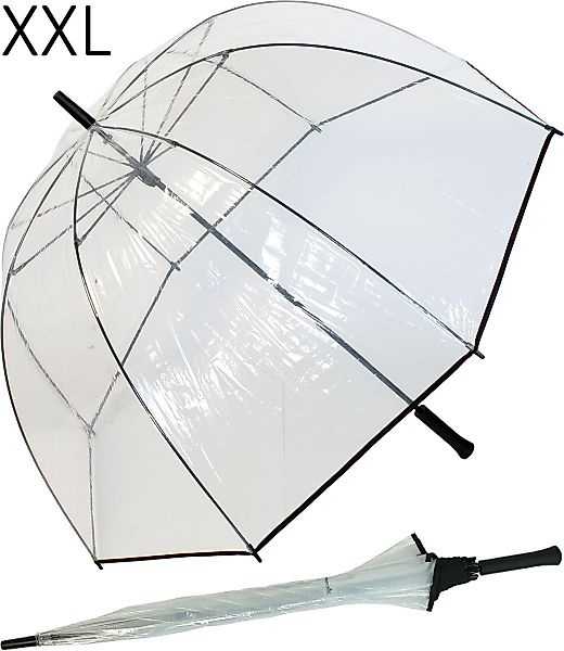 HAPPY RAIN Langregenschirm XXL Glockenschirm transparent günstig online kaufen