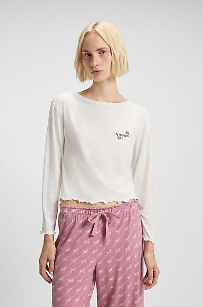 HUGO Underwear Pyjamaoberteil, aus Stretch-Jersey mit Logo-Artwork, regular günstig online kaufen