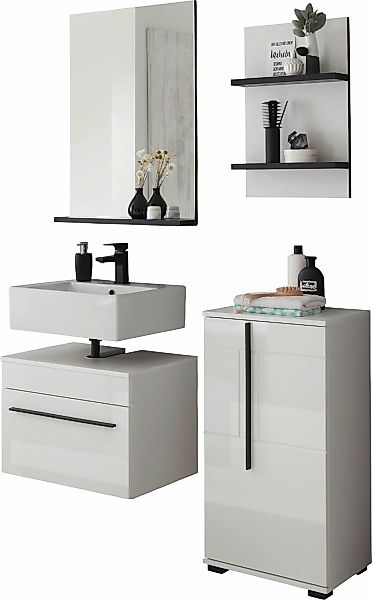 INOSIGN Badmöbel-Set "Cantara", (Set, 4 St.), Fronten in Hochglanz günstig online kaufen