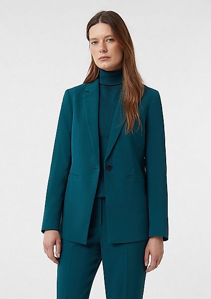 comma Jackenblazer Indoor-Blazer Langer Blazer aus Crêpe im Relaxed Fit günstig online kaufen