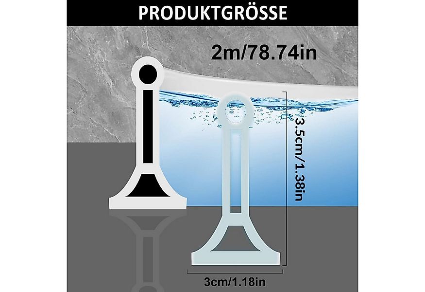 Venkuber Duschdichtung 2 m Duschdichtung, selbstklebender Spritzschutzstrei günstig online kaufen