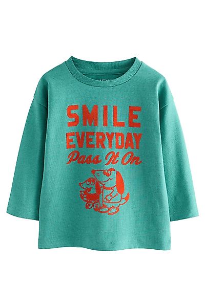 Next Langarmshirt Langarmshirt mit Grafikprint (1-tlg) günstig online kaufen