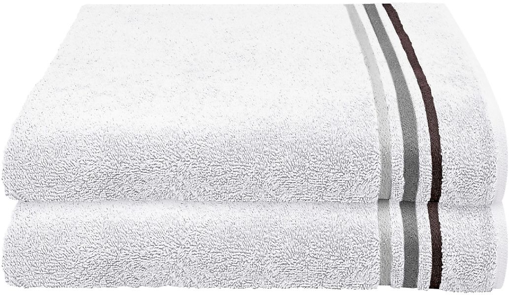 Schiesser Duschtücher »Skyline Color aus 100 % Baumwolle mit eleganter Stre günstig online kaufen