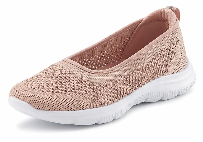 LASCANA Sneaker Ballerinas, ultraleichter Slipper, Freizeitschuh zum Reinsc günstig online kaufen