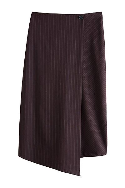 Next Midirock Asymmetrischer Midirock mit Streifenstruktur (1-tlg) günstig online kaufen