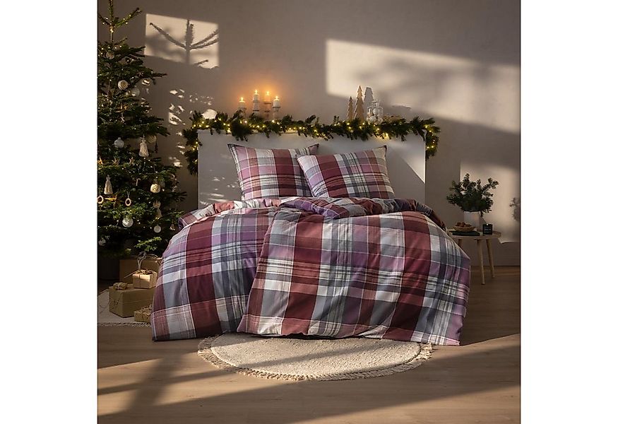 Estella Bettwäsche Estella Kuschel Flanell Bettwäsche 135x200 Ambros auberg günstig online kaufen