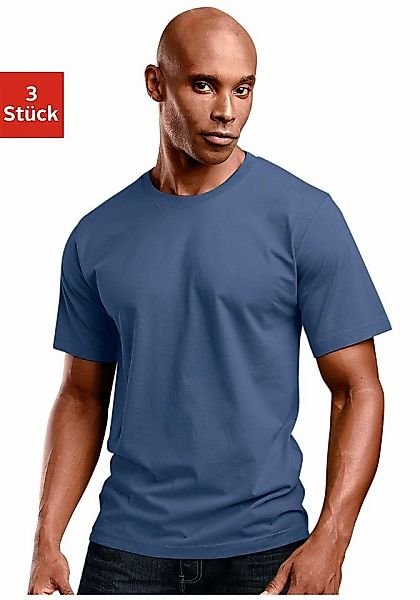 H.I.S T-Shirt, (Packung, 3 tlg.), aus Baumwolle perfekt als Unterziehshirt günstig online kaufen