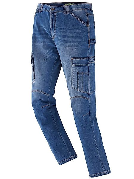 Terrax Workwear Arbeitshose Herren Denim-Arbeitshose Jeans-Look günstig online kaufen