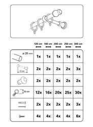 GARDINIA Gardinenstange "Set Holz" Ø 28 mm 1 läufig-läufig Fixmaß 1-Lauf günstig online kaufen