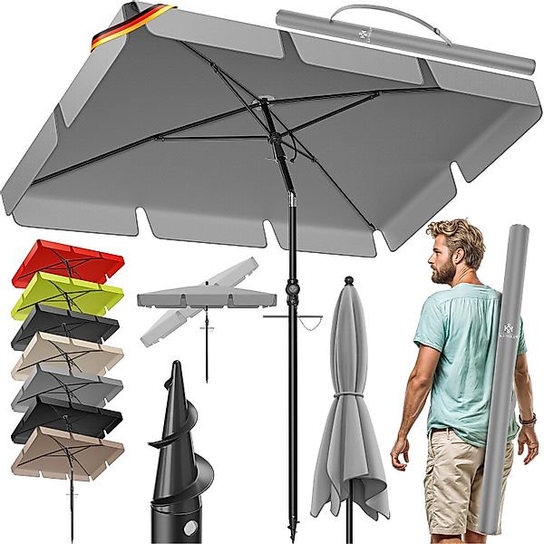 KESSER Sonnenschirm, Sonnenschirm Rechteckig Inkl. 2in1 günstig online kaufen