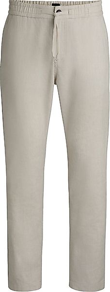 BOSS Chino Sanderson Linen Blend Ecru - Größe W 34 - L 32 günstig online kaufen
