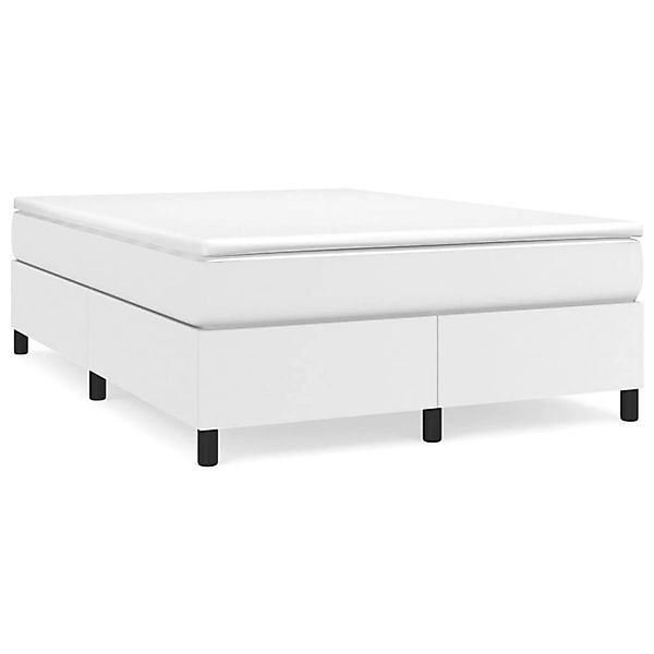 vidaXL Boxspringbett Weiß 140x200 cm Kunstleder1469611 günstig online kaufen