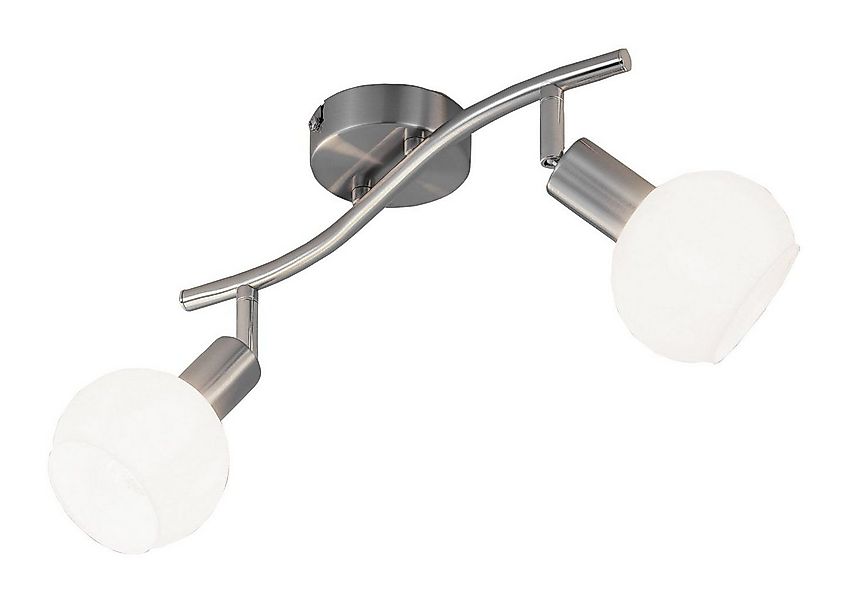 casa NOVA Deckenstrahler LINA, 2-flammig, Breite 36 cm, Silbergrau, Metall, günstig online kaufen