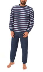 Normann Pyjama Herren Frottee Schlafanzug lang günstig online kaufen