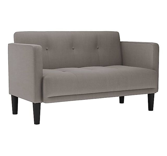 vidaXL Sofa Zweisitzer-Sofa Taupe 111 cm Stoff günstig online kaufen