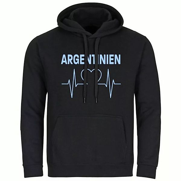 multifanshop Kapuzensweatshirt Argentinien - Herzschlag - Pullover günstig online kaufen